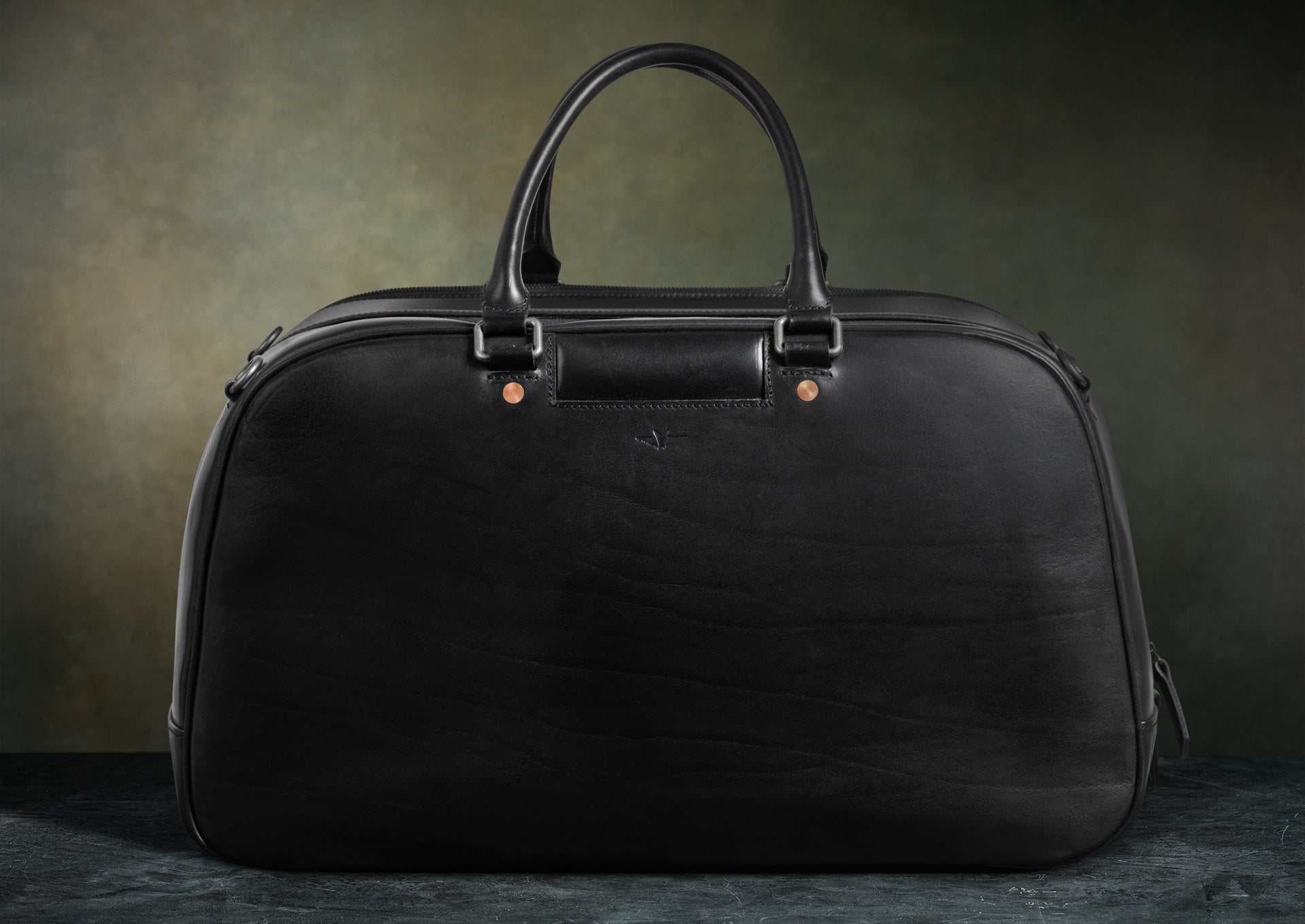 Black Leather Duffle Bag Mens