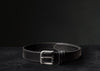 1.3" black dress belt
