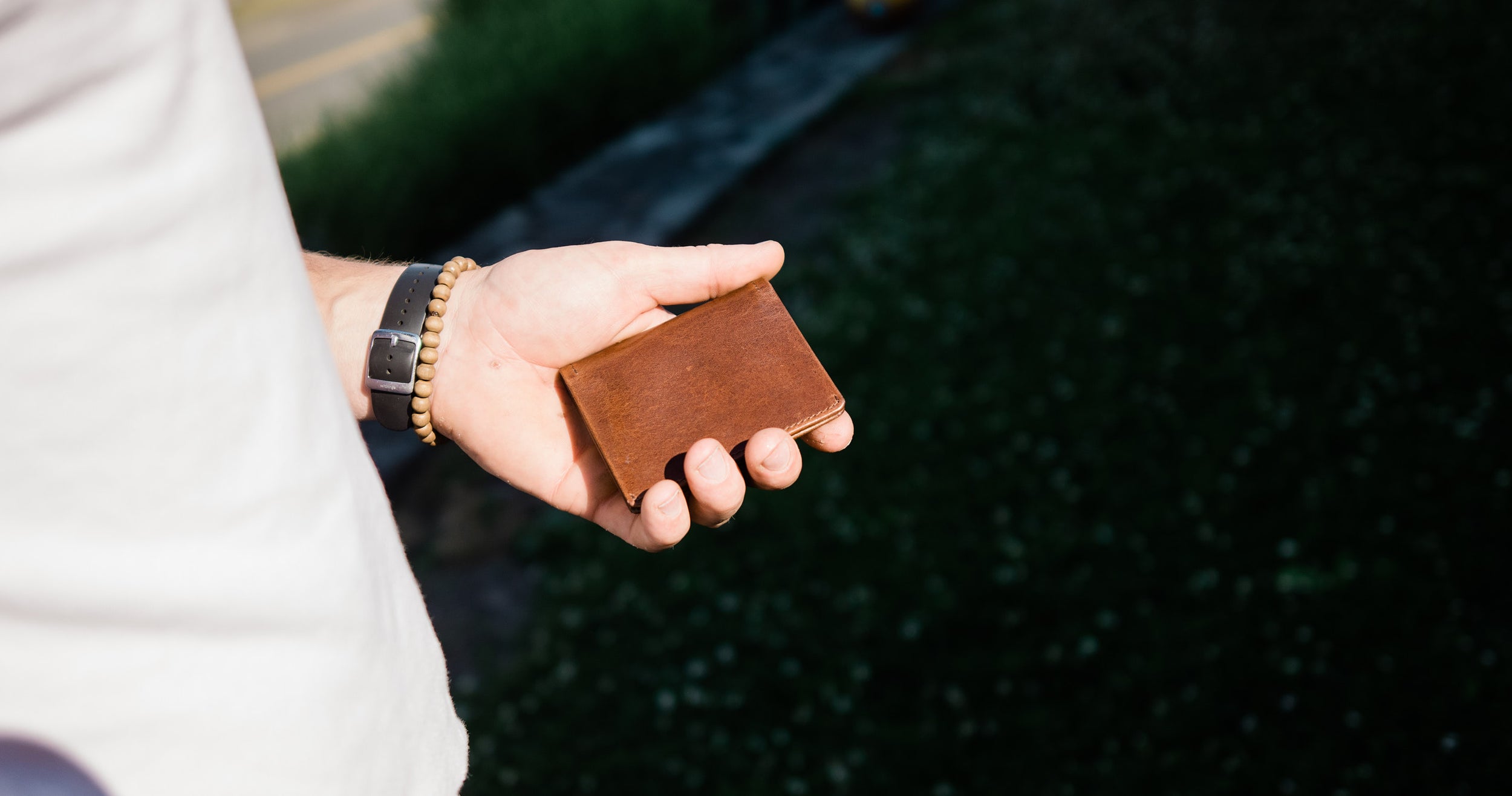 leather card wallet Satchel & Page