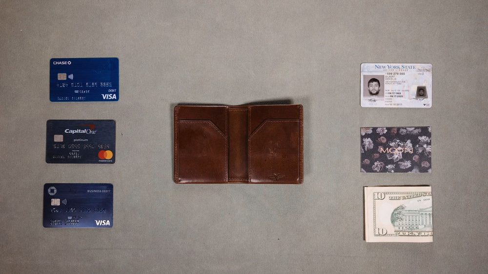 leather card wallet Satchel & Page