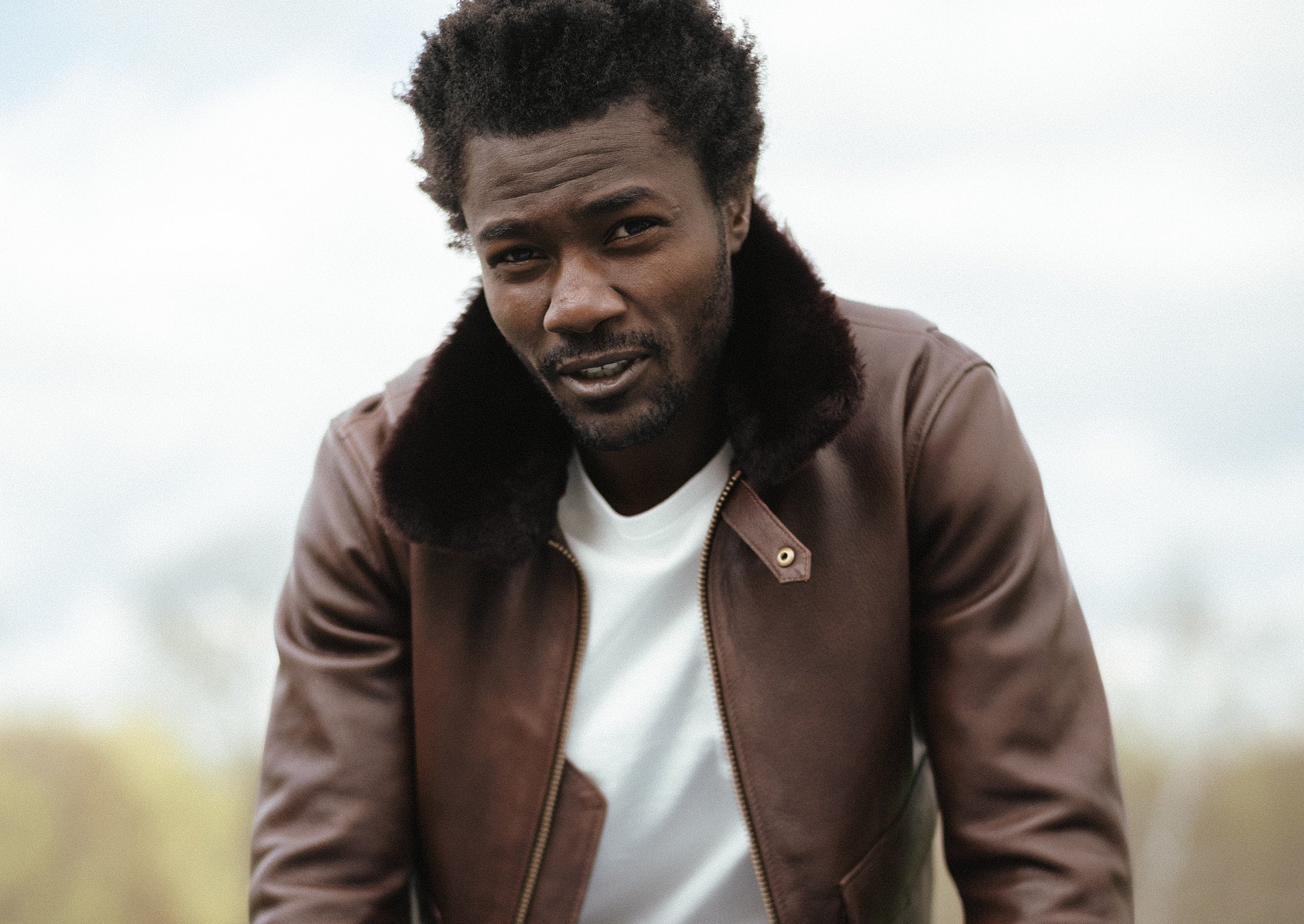 calf leather bomber jackets, moto jackets, and vintage trucker jackets