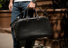 classic black heirloom quality leather Weekender 