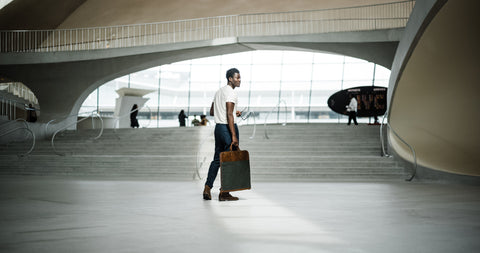 Waxed Canvas Garment Bag - Men's Garment Bag from Satchel & Page