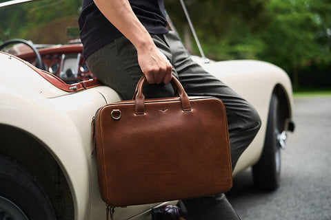 leather travel kit and vegetable tanned leather goods I Satchel & Page