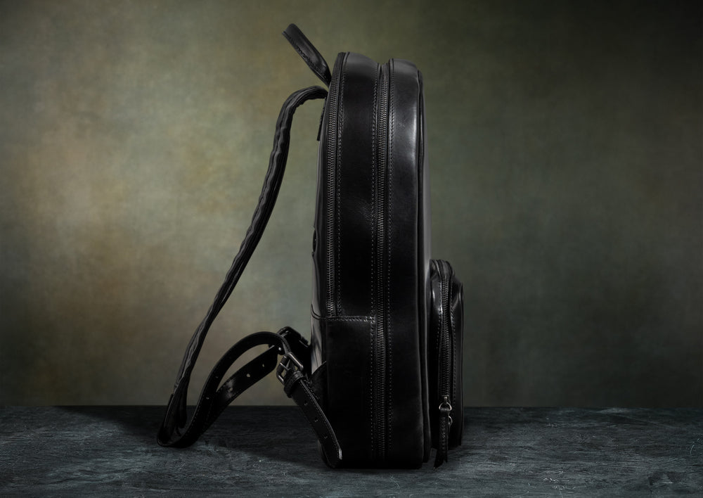 Leather Backpack, Men's Brown Leather Laptop Backpack from Satchel & Page