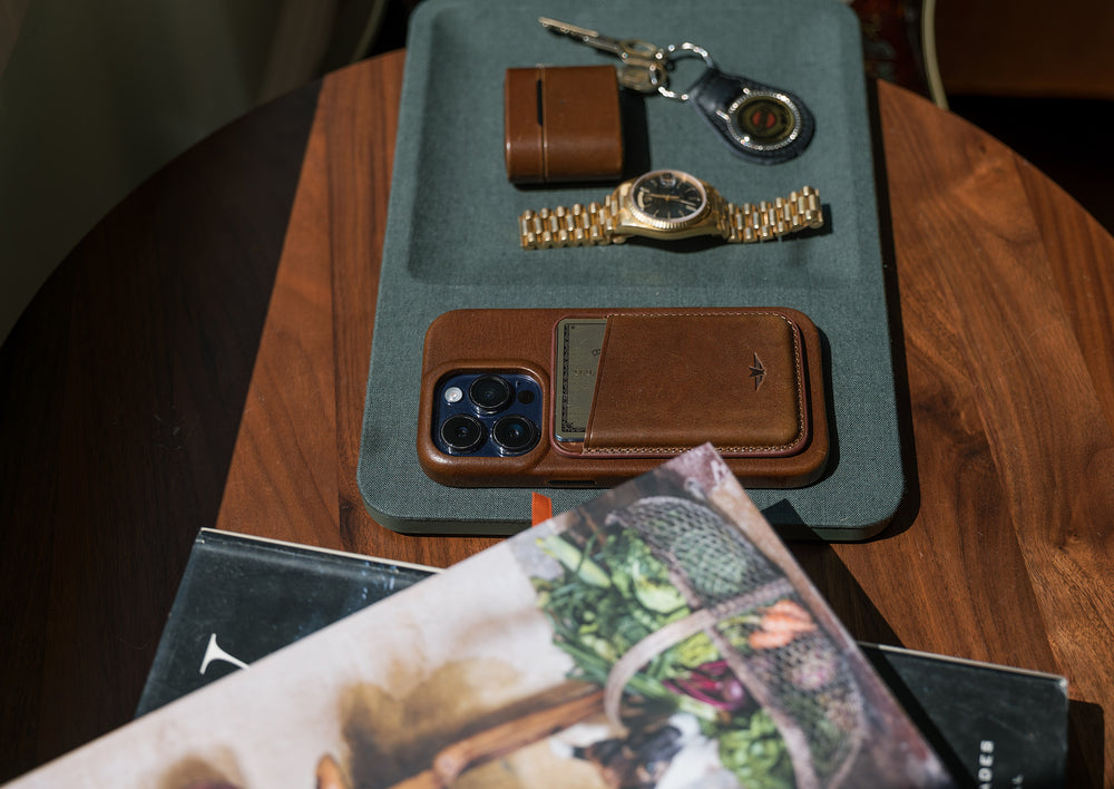 leather MagSafe wallet Satchel & Page