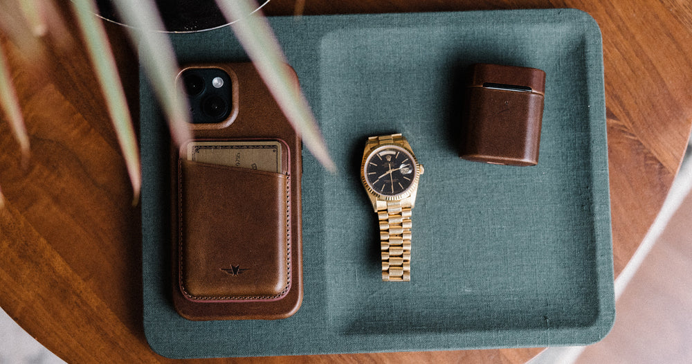 leather MagSafe wallet Satchel & Page