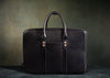 front black full grain leather Counselor briefcase