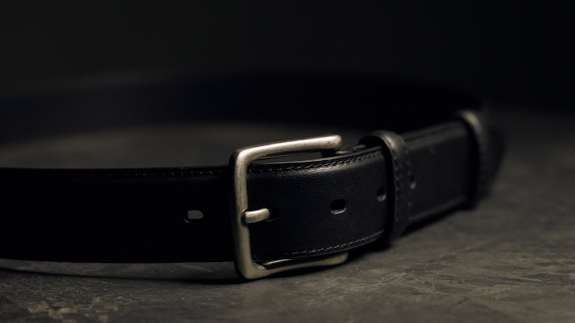 Black Leather Dress Belt – Satchel & Page