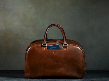 Brown Leather Weekender Bag - Men's Duffle Bag from Satchel & Page