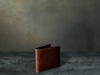 Leather bifold wallet