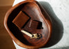 Heirloom quality AirPods Pro 2nd Generation Case in wooden tray with Card Wallet, keys and pocket knife