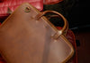 Italian leather slim briefcase 