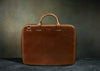 brown leather portfolio briefcase
