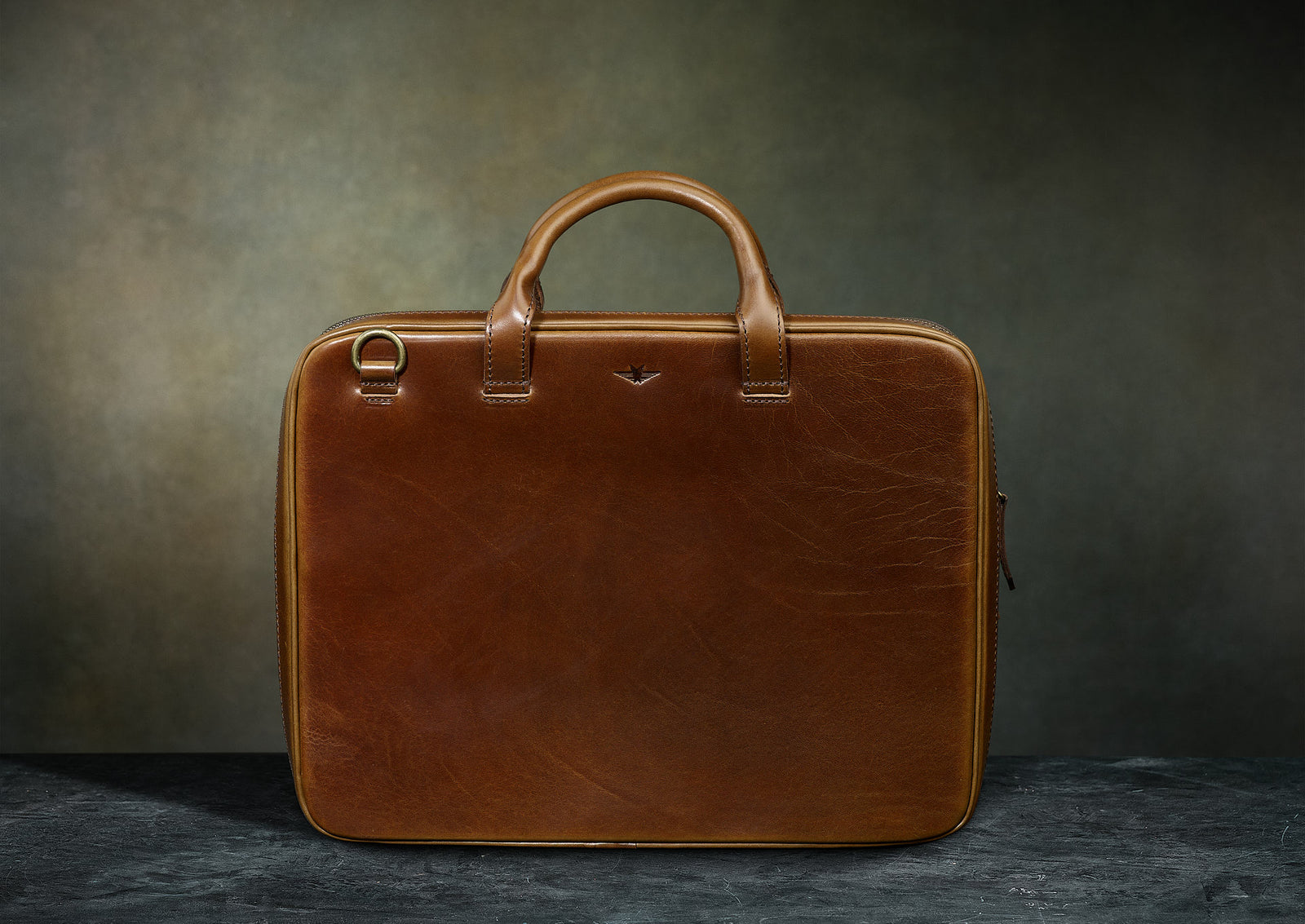 Leather portfolio Men's Brown Leather Portfolio from Satchel Page