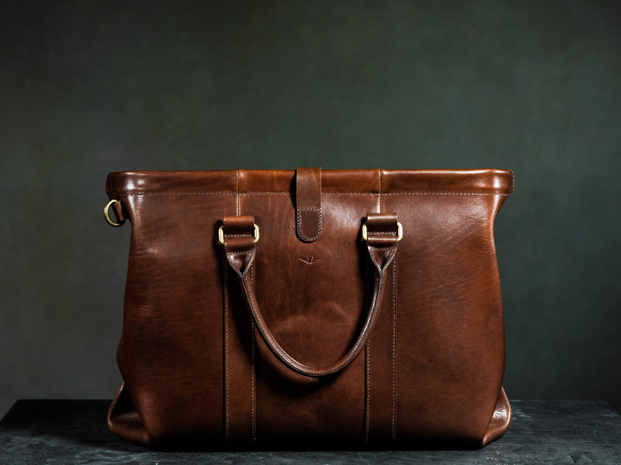 TEG Leather gladstone bag