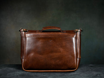 Vintage leather discount mail bag