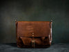 brown leather mailbag