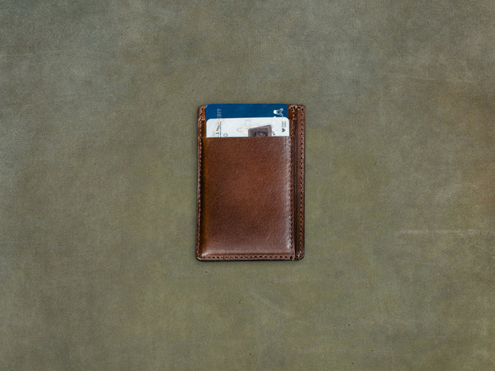 Black wallet with money clip made of genuine Italian leather!