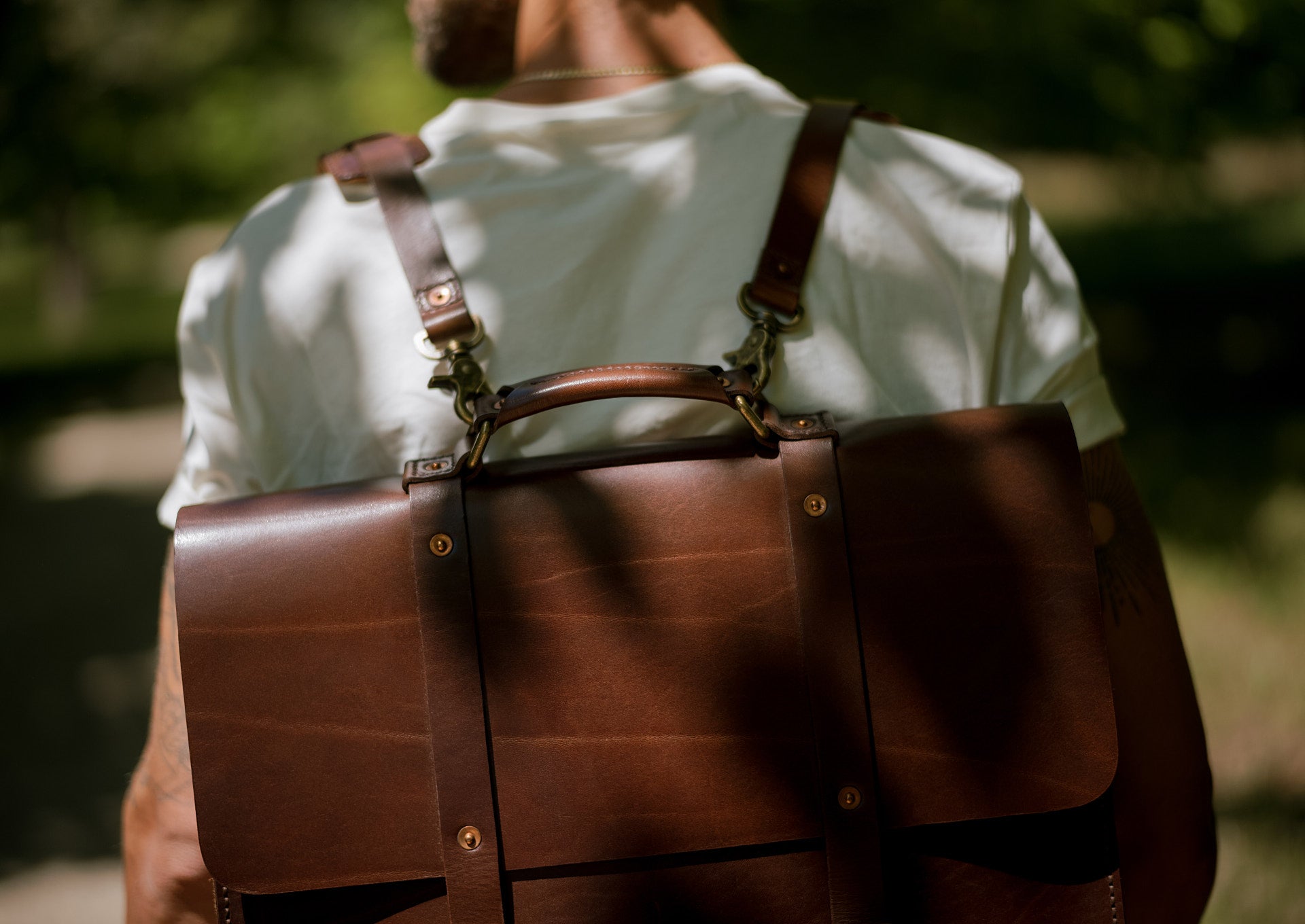 Satchel and page top 4 way briefcase