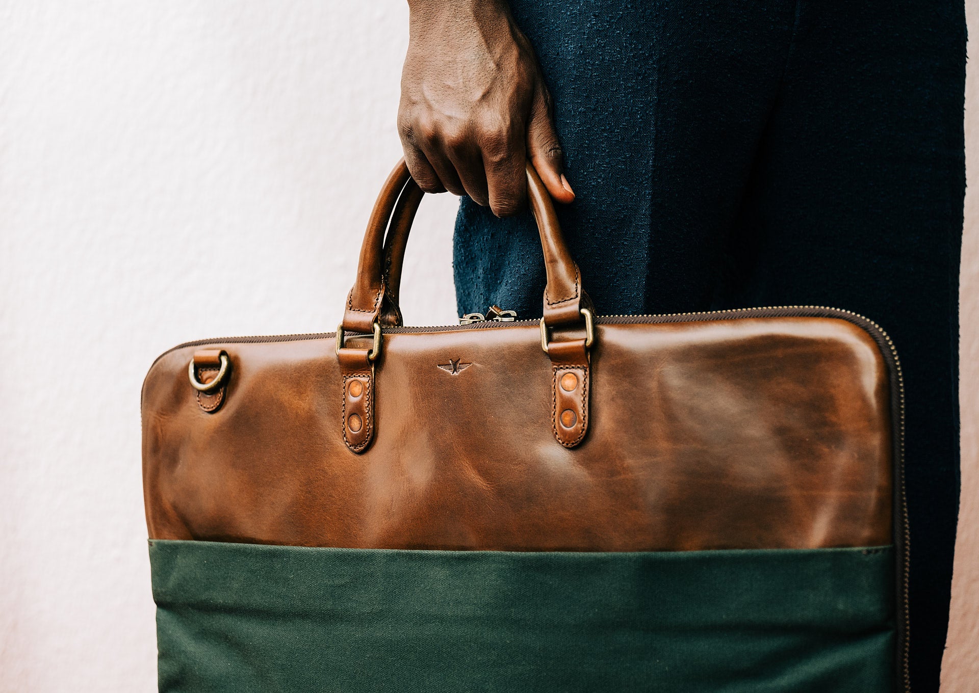 Waxed Canvas Garment Bag