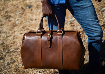 Gladstone leather duffle bag Clearance