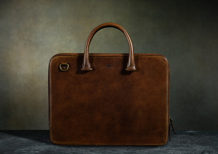 Leather attache briefcase shop