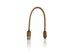 apple mFi cable wrapped in leather