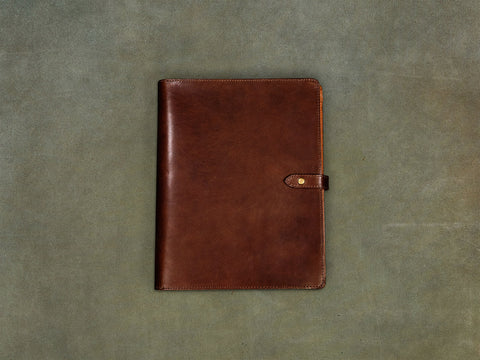 brown leather padfolio